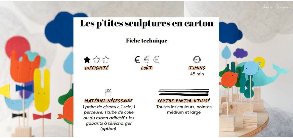 Les p’tites sculptures en carton